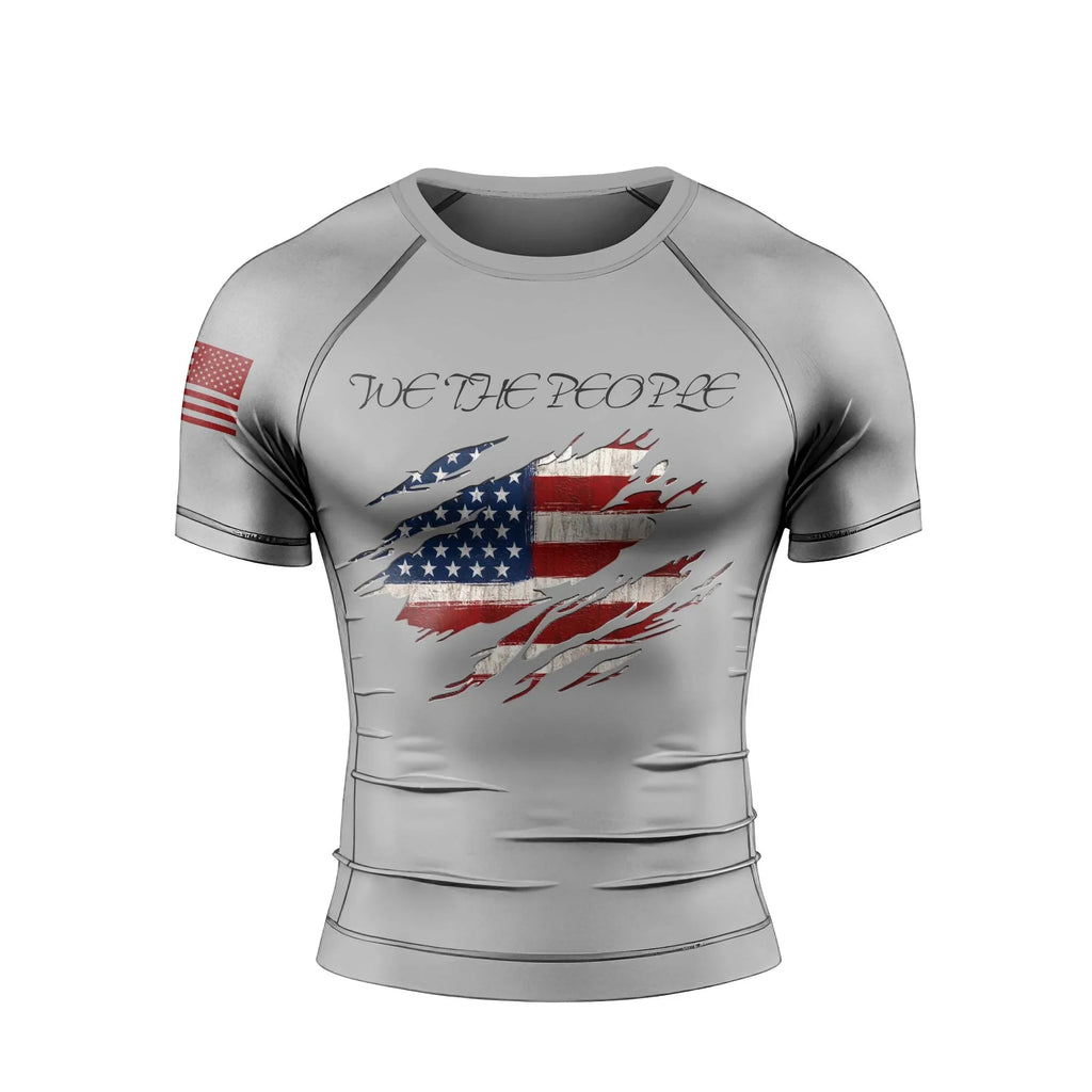 We The People Men's Short Sleeve Rash Guard