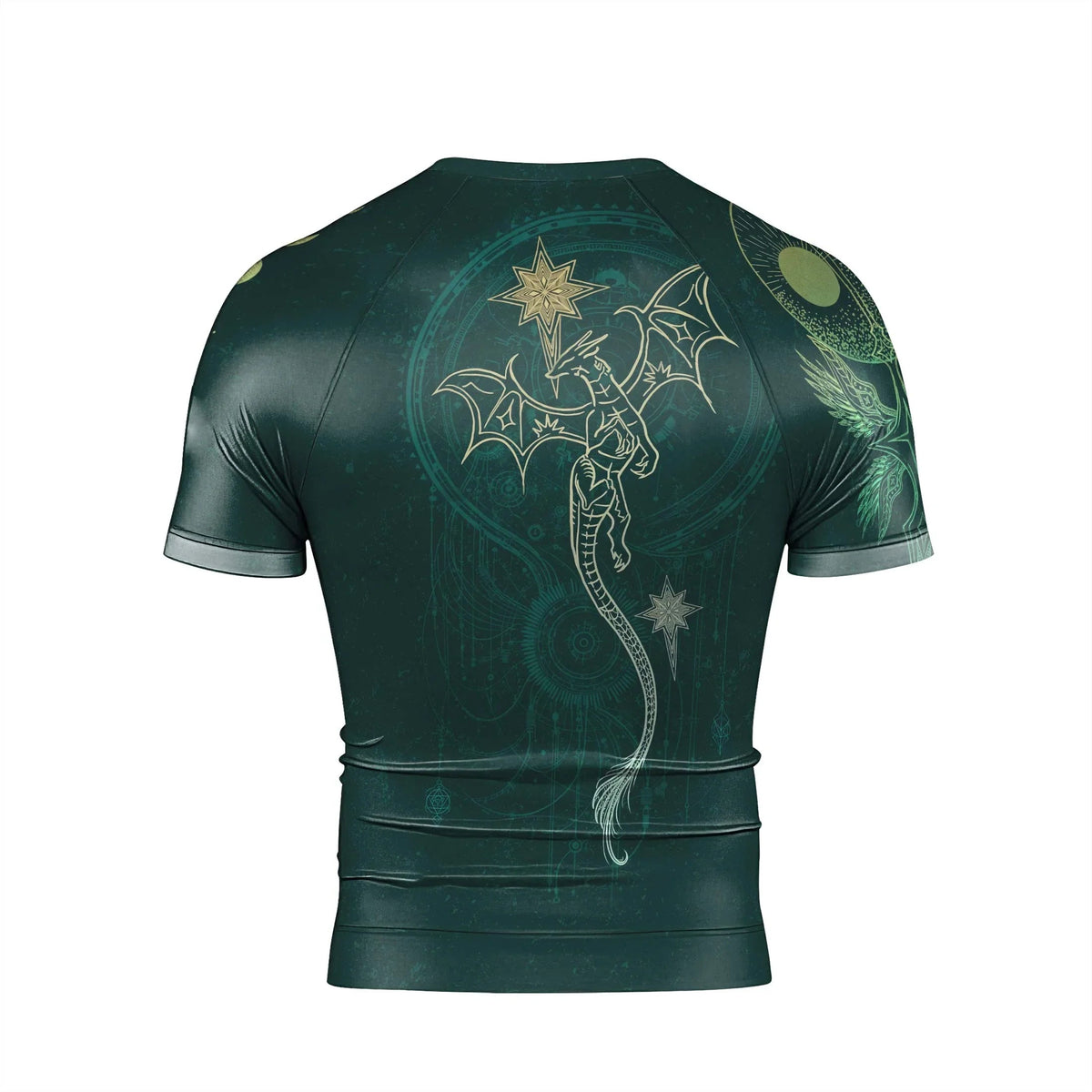 Celestial Dragon Rune Men's Short Sleeve Rash Guard