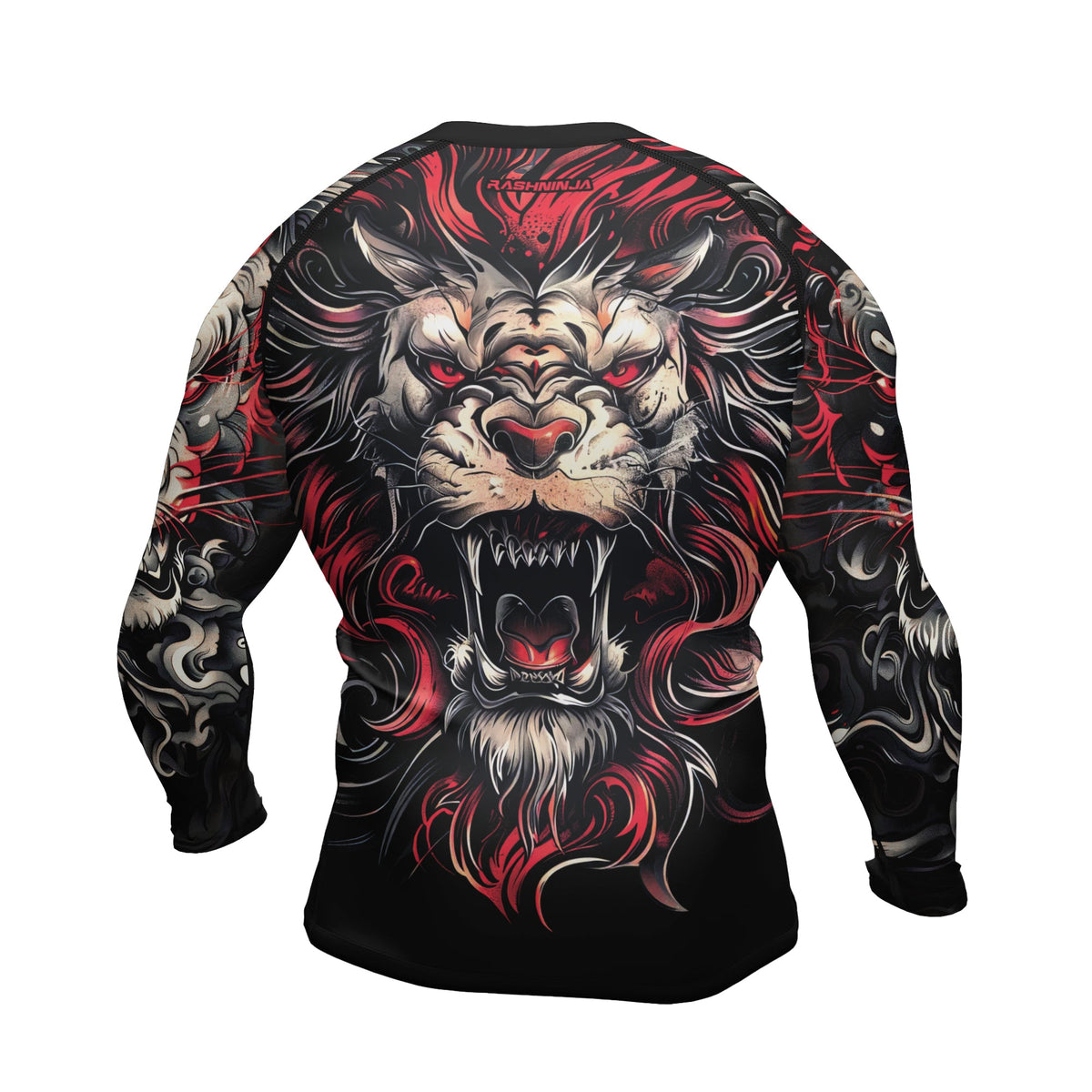 Rashninja Luminous Lion Men's Long Sleeve Rash Guard