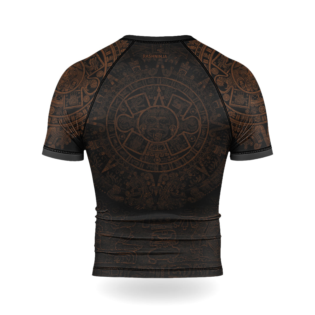 Rashninja Aztec Headman Men's Short Sleeve Rash Guard