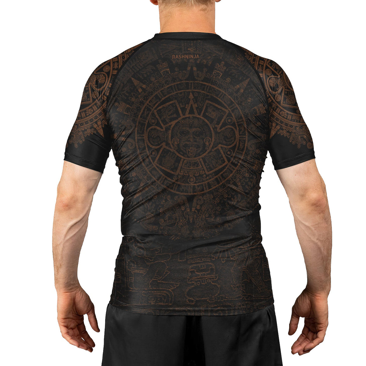 Rashninja Aztec Headman Men's Short Sleeve Rash Guard